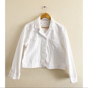 White Jacket 100% cotton Size Large